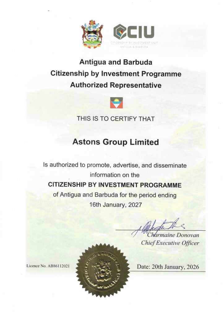 Agent for Antigua and Barbuda CBI Program