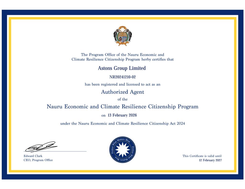 Authorised Agent for Nauru CBI Program