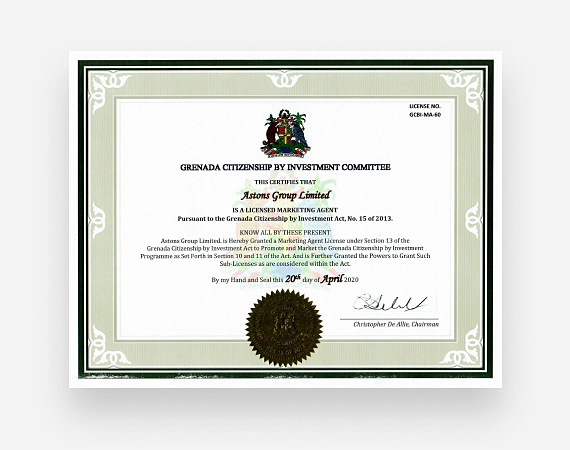 Authorized Agent of the Grenada Citizenship Program