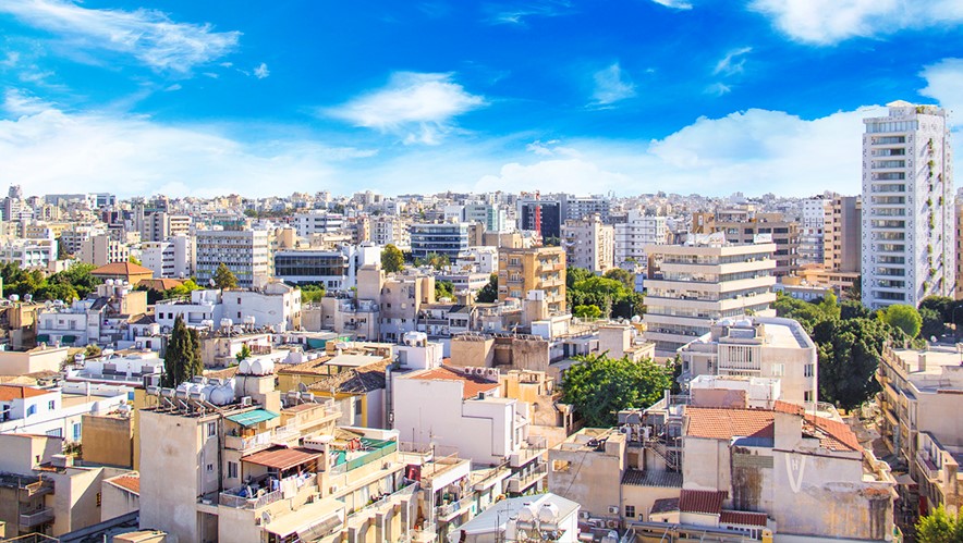 Nicosia skyline view