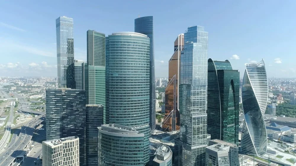 Skyscrapers in Moscow