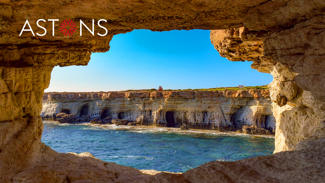 a view from a cave in cyprus