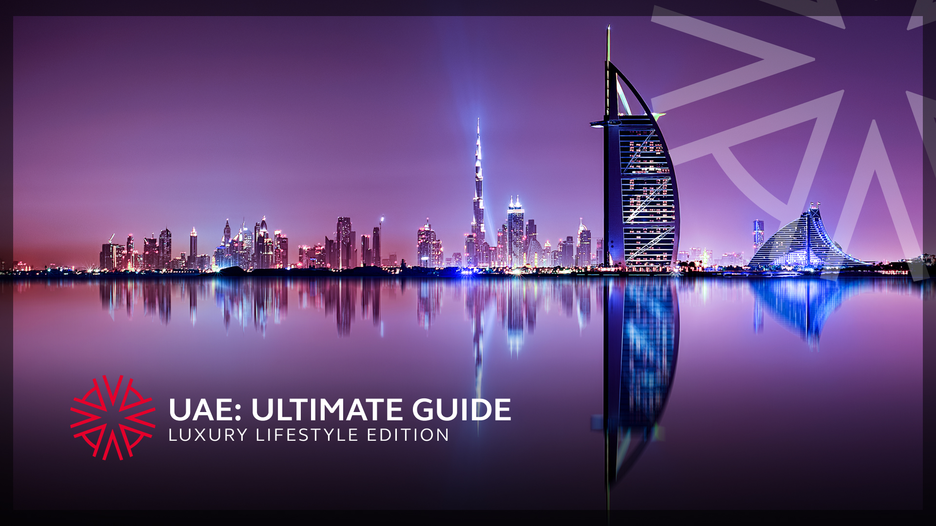 the Downtown Dubai landscape from the waters just off the coast of the UAE shoreline